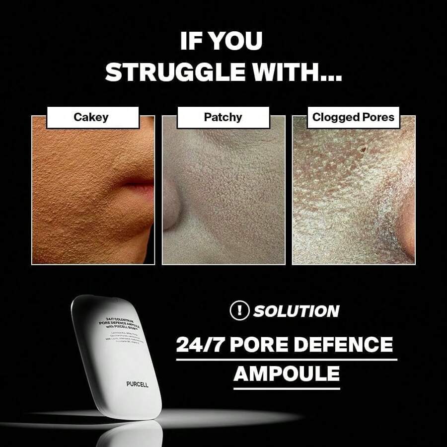 PURCELL 24/7 Colostrum Ampoule Mist 55ml - Glass Skin With Long Hydration, Poreless Smooth Skin, Before & After Makeup, Hyaluronic Acid And Vitamin