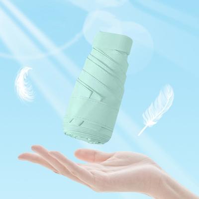 Yousheng Travel Mini Umbrella for Purse Folding Compact UV Protection Umbrella Tiny Pocket Rain Sun Umbrella for Men Women