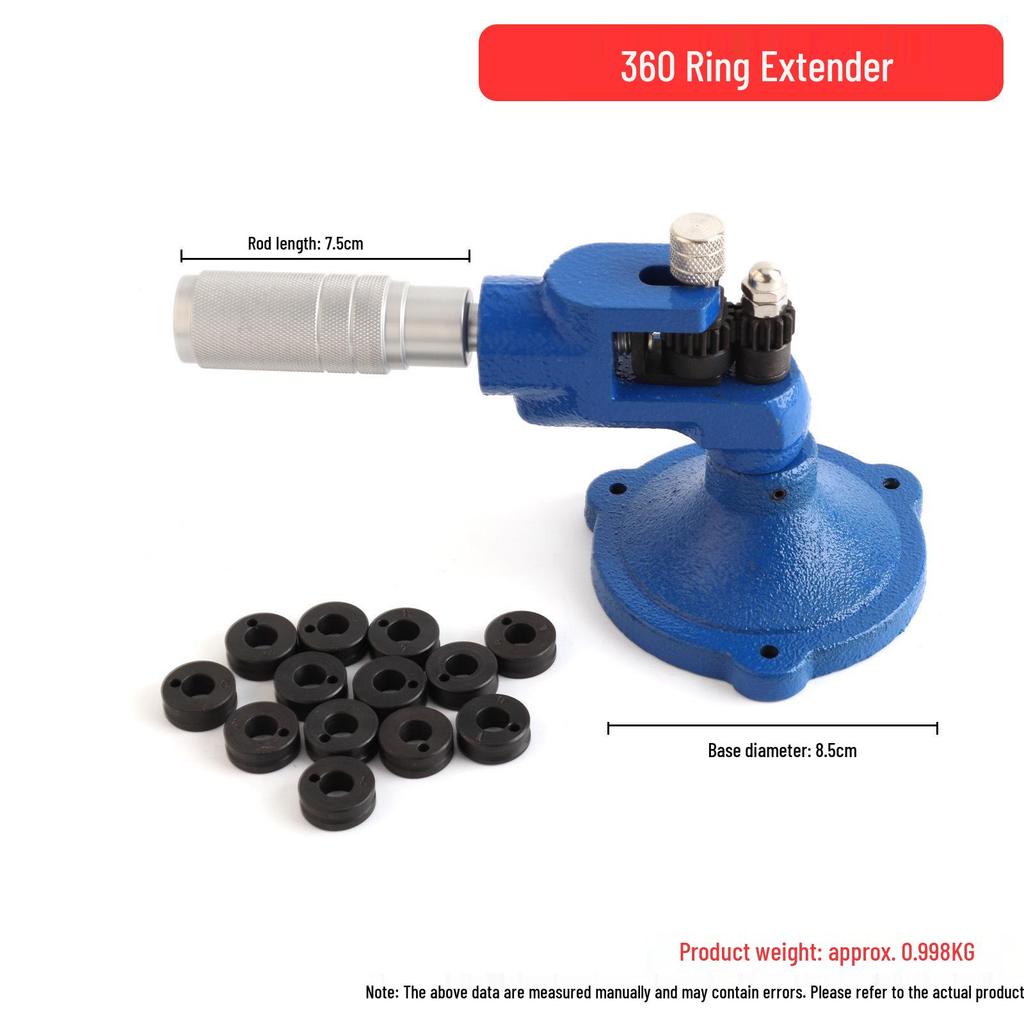 Manual Double/Single Rod Ring Expander and Reducer Tool for Jewelry Crafting