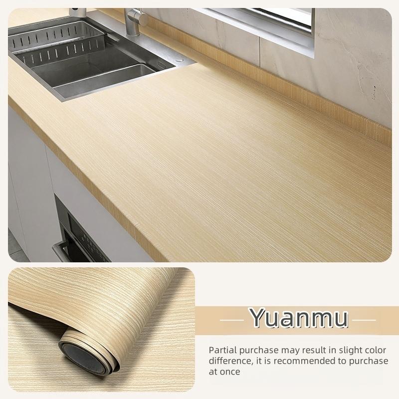40CM Furniture Renovation Stickers Self-adhesive Wood Grain Stickers Wallpaper Cabinets Wooden Doors Tabletops Wall Sticker