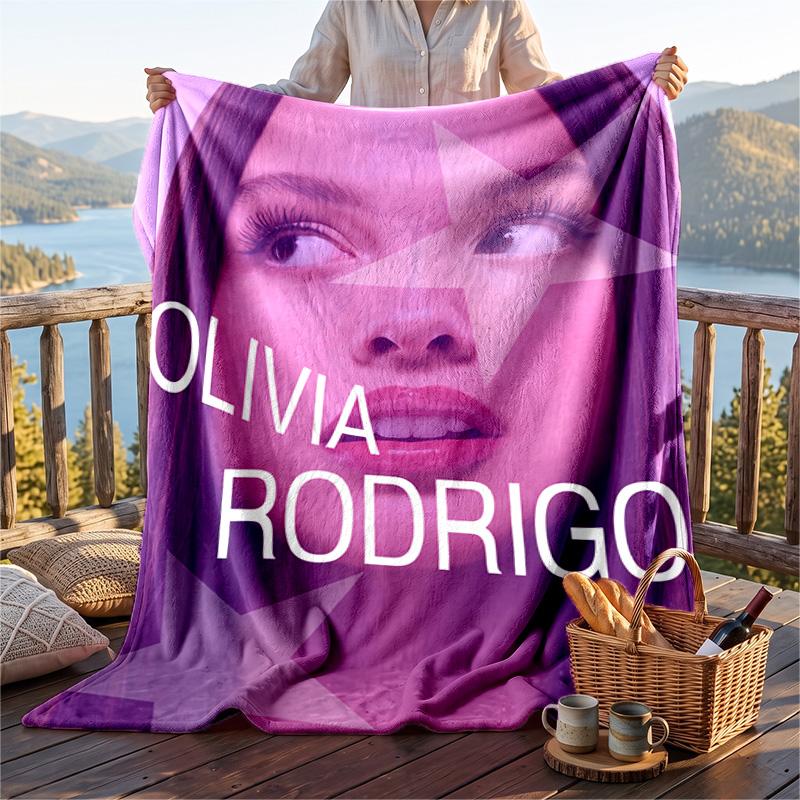 Warm Flannel Throw Blanket,Olivia Rodrigo Lightweight Cozy Blanket For Bed Sofa And Daily Use