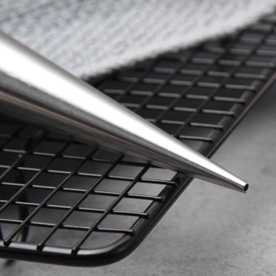 Stampo per croissant a spirale in acciaio inox a forma di cono appuntito, strumento per la cottura al forno