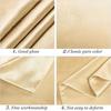 200x140cm Smooth Satin Tablecloth Rectangle Table Cover Silk Smooth Fabric Champagne Party Table Cloth Wedding Party Decoration