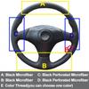 For Toyota RAV4 1998 - 2003 Celica Corolla Hand Sewing Car Steering Wheel Cover
