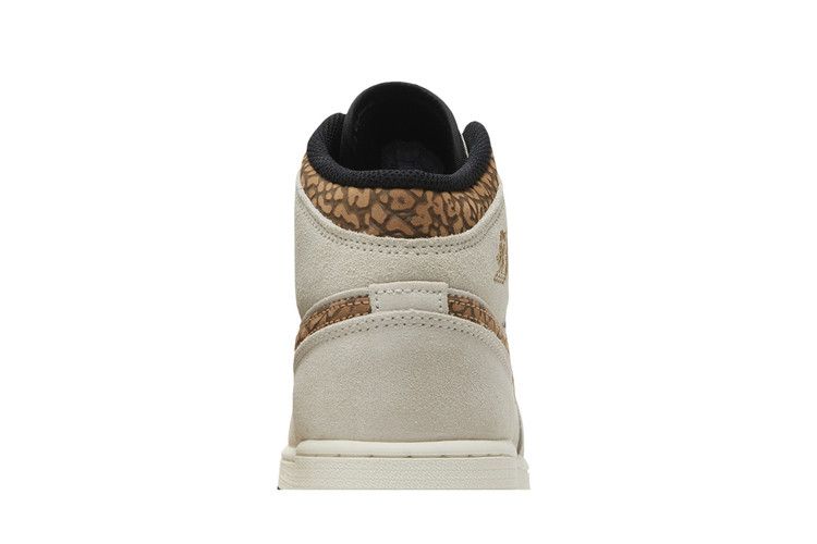 Kids' Sneakers Nike Jordan 1 Mid SE Brown Elephant (GS)