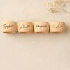 Personalisierte Holz-Serviettenringe mit Namen Personalisierter Holzring Tischdekoration Weihnachtsgeschenk Einweihungsgeschenke