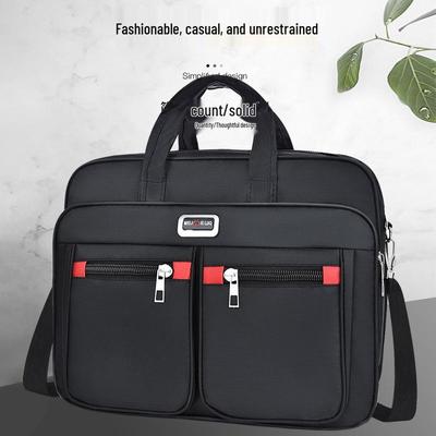 Men's Large Capacity Wear-Resistant Business Laptop Briefcase and Travel Handbag