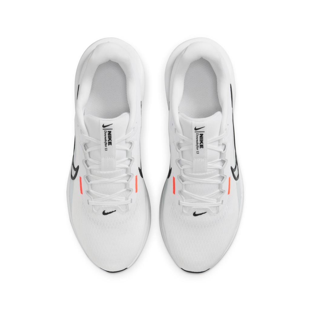 Nike Downshifter 13 Men White Pure Platinum Bright Crimson Black FD6454-107