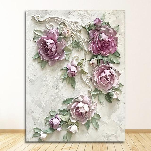 And Prints Wall Pictures for Living Room Decoration Art Scandinavian Home Decor Abstract Canvas Painting Wall Art Flower Posters No Frame