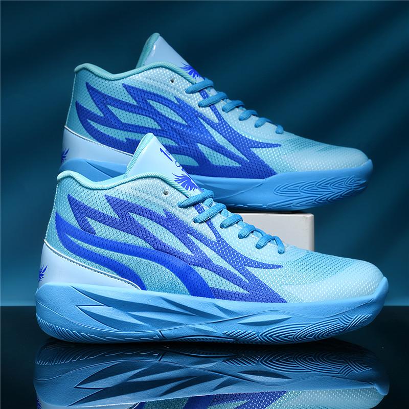 Mens Basketball Sneakers Breathable Cushioning Training Sports Shoes Youth Gym Basketball Shoes 35