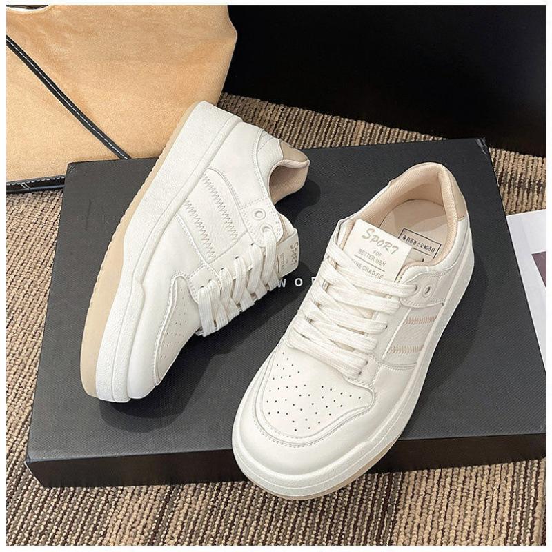 

Dopamine маленькие белые туфли женские туфли повседневные 2025 весна новые на толстой подошве маленькие увеличивающие рост туфли для доски женские сверхлегкие и универсальные 40 хаки