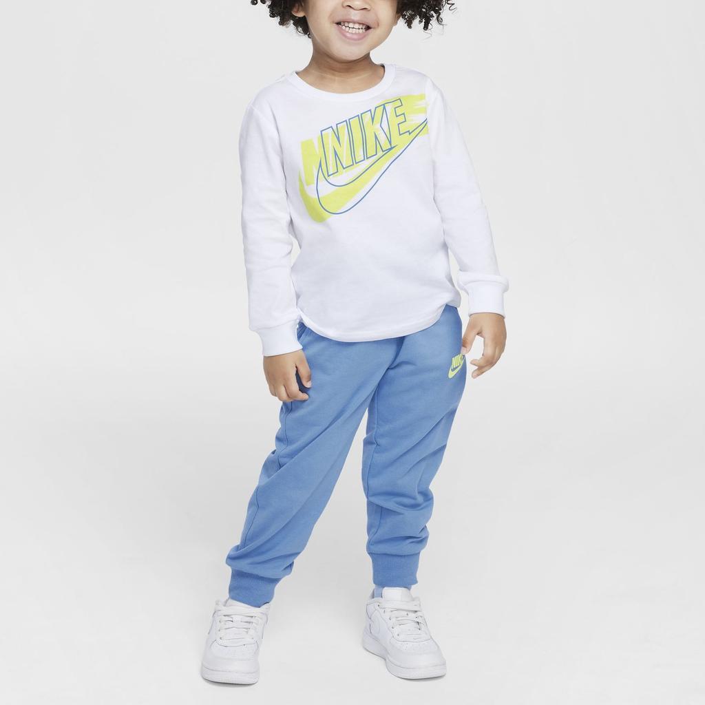 Nike Long Sleeve T-Shirt Comfortable Soft Fitting Lightweight Baby Tops Bold-Blue IH0963-466