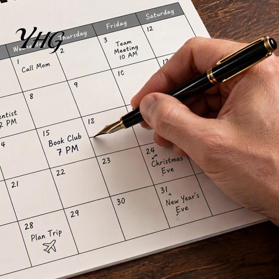 Academic Year Wall Planner 2027 Reading Cat Calendar, 7.87 x Inch Monthly Hanging Large Writing Grid with Thickened Paper And Spiral Binding for Home
