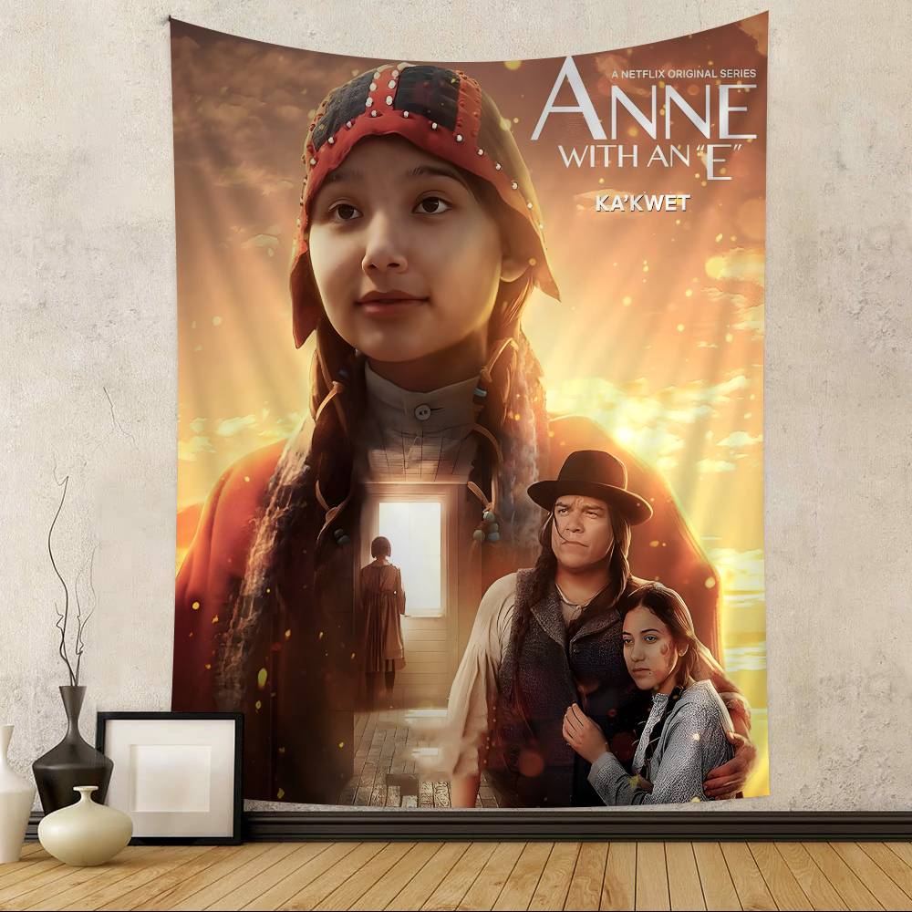 Anne With An E Anime Tapestry Art Printing Japanese Wall Tapestry Anime Wall Hanging Home Decor