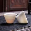 Tuopai 10-Piece Mutton-Fat Jade Gaiwan Travel Tea Set