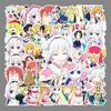 Kobayashi's Dragon Maid Anime Cute Waterproof Journal Sticker Set, 50 Sheets