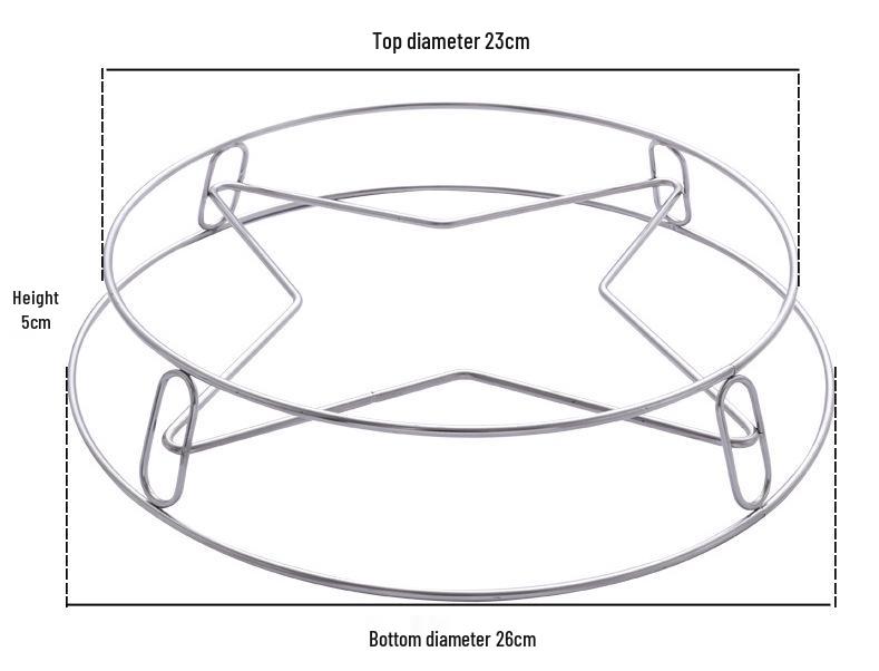 Víceúčelový skládací napařovací stojan z nerezové oceli s uchem pro zvedání