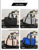 Cross-border Fitness Bag: Logo Customizable, Dry/Wet Separation, Yoga, Travel, Trolley