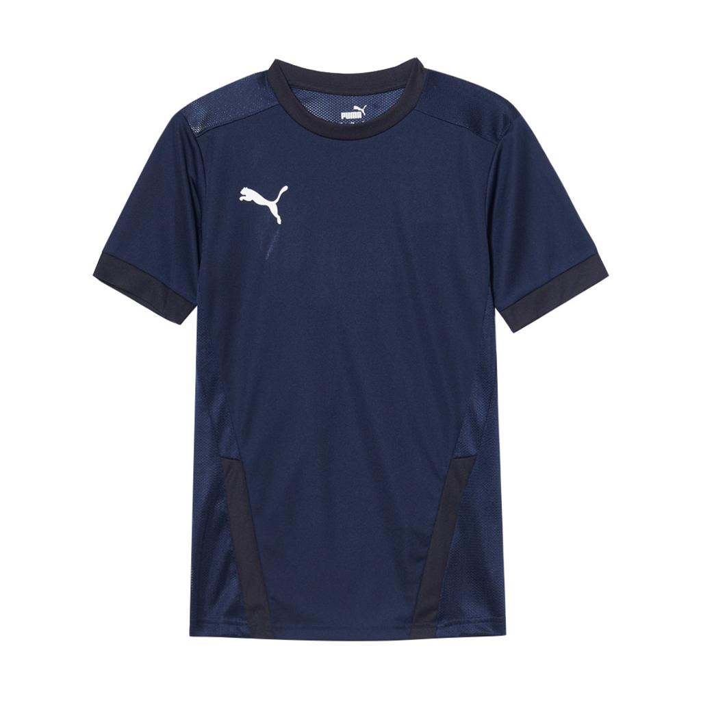 PUMA Solid Color Simple Versatile Moisture Wicking Crew Neck Short Sleeve T-Shirt Men Tops Navy-Blue 704171-06