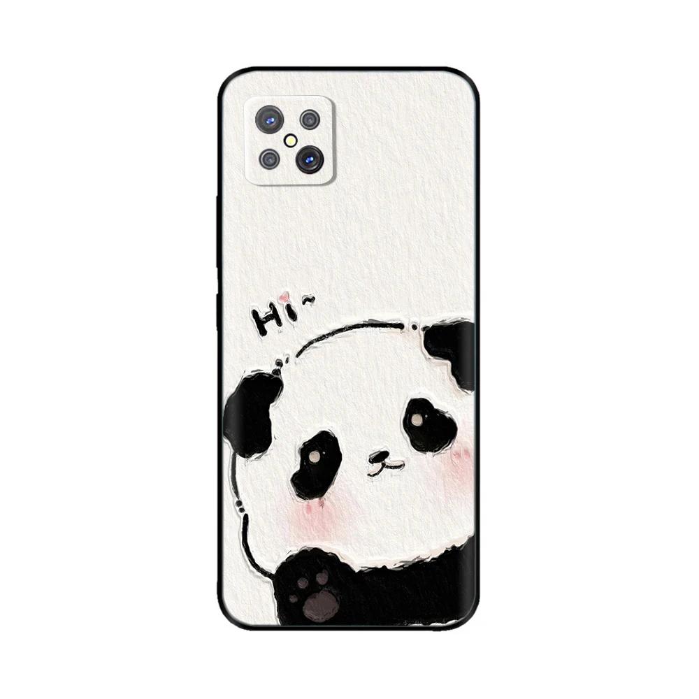 Shockproof Cover For Oppo Reno4 Z 5G Case Animal Painted Black Silicone Soft Phone Back Cover For OPPO A92S Bumper Shell Fundas