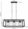 HANGING LAMP CAGE ELEGANT GLASS BALL