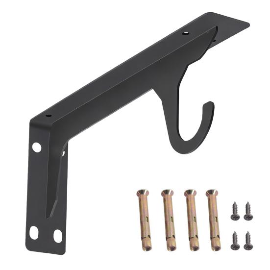 1/2Pcs Support Frame Heavy Duty Industrial Shelf Brackets Steel Wall Shelf Support