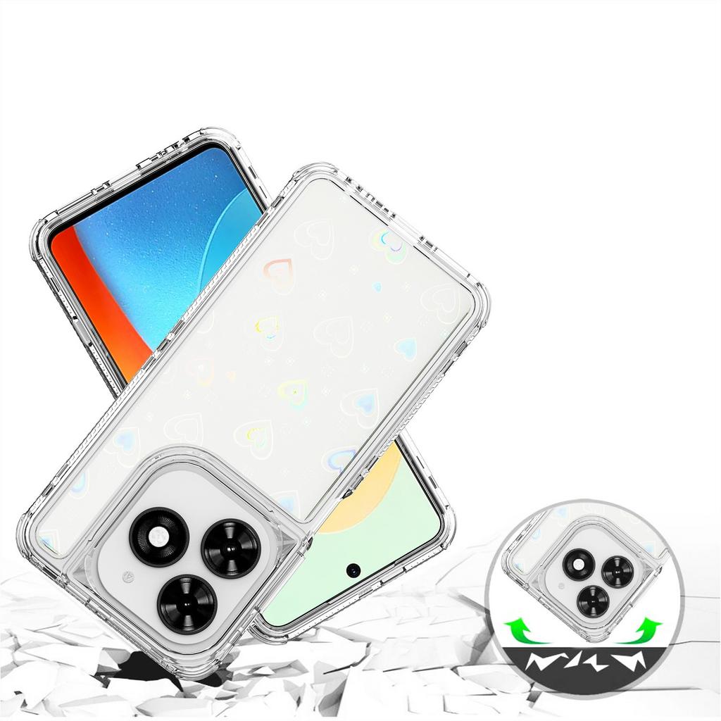 Clear Phone Case for TECNO Spark Go 2024 4G/Spark 20/Spark 20C/Pop 8/Infinix Smart 8 4G/Smart 8 HD 4G/Hot 40i X6528B Acrylic TPU Cover