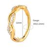 Right Grand ASTM F136 Titanium Twisted Rope Huggie Hoop Earring 16G Infinity CZ Hinged Clicker Septum Nose Ring Earlobe Piercing