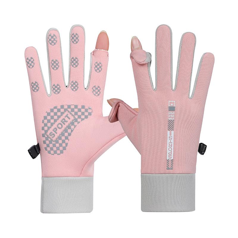 Winter Warm Gloves Couples with Velvet Thickened Cold Windproof and Waterproof with Flip Cover Ski Outdoor Cycling Gloves