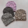 Pattern Leopard Knit Beanie Hat Fashion Warmth Cap For Casual Street Style