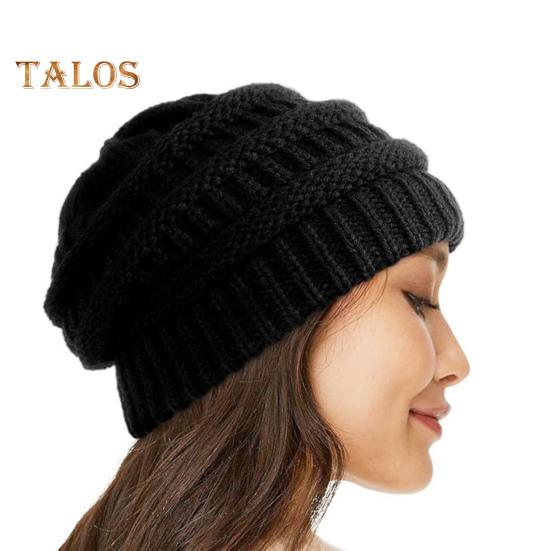 Czapka zimowa unisex gruba dzianina wiatroszczelna utrzymująca ciepło ochrona uszu nakrycie głowy czapka elastyczna bez daszka czapka typu baggy outdoor school ski beanie