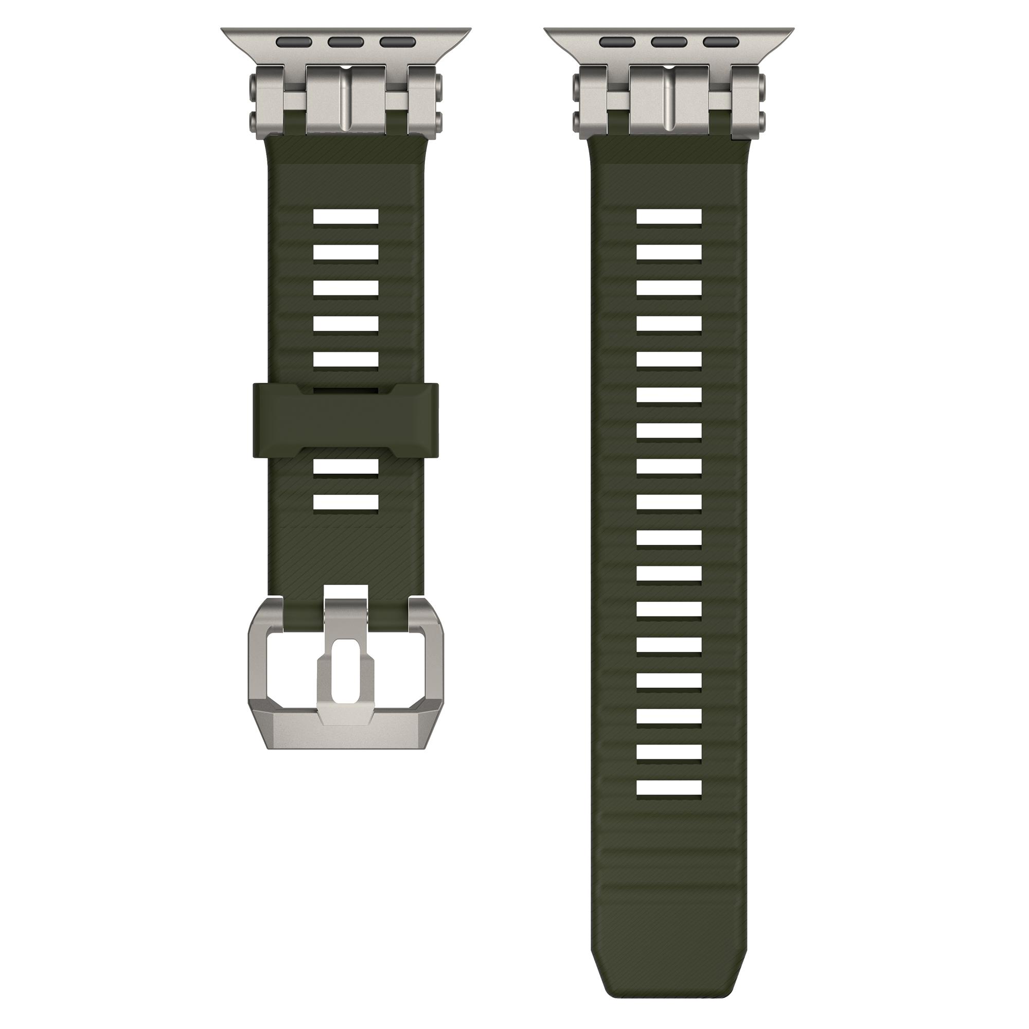 

H016 Watch Strap For Apple Watch Ultra 3 2 1 49mm/Series 11 10 46mm/9 8 7 45mm/SE3 SE2 SE 6 5 4 44mm/3 2 1 42mm TPU Watch Band F
