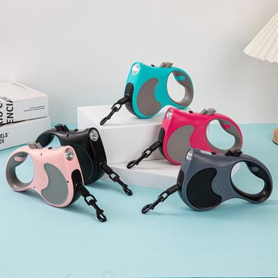 5m Automatic Retractable Dog Leash LED Luminous Rechargeable For Medium Large Dogs Cats Retractable Durable Pet Supplies Leash