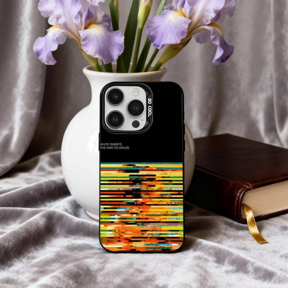T-The W-War on D-Drugs Band Phone Case For iPhone17,16,15,14,13,12,11 Plus,Pro Max Black Candy silver phone case