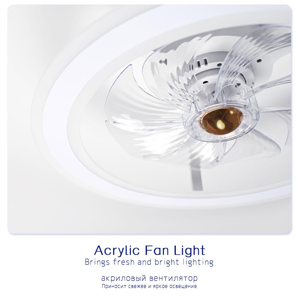 Modern LED Ceiling Fan Light with High Power and Wide Voltage (85-265V) for Restaurants