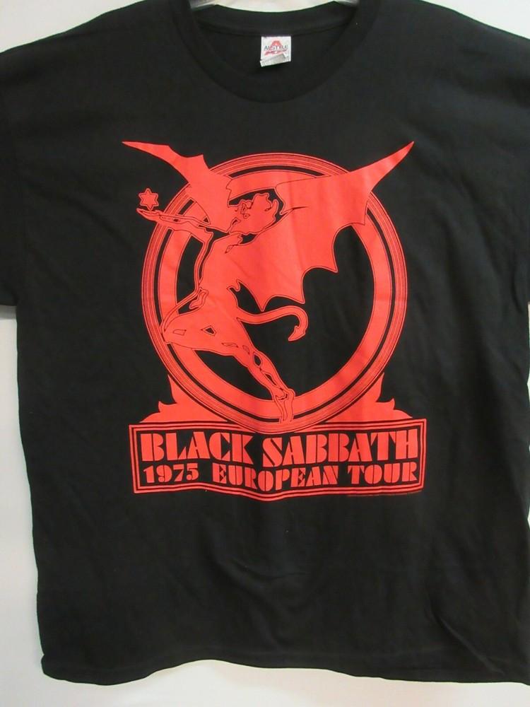 

BLACK SABBATH OFFICIAL MERCH EUROPE 1975 BAND CONCERT MUSIC EXTRA LARGE Unisex T-Shirt S