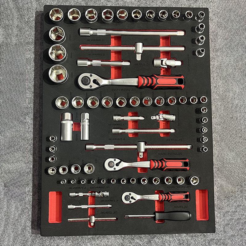 420-Piece Mechanic Tool Set: Seven-Layer Trolley-Style Mobile Auto Repair Cabinet