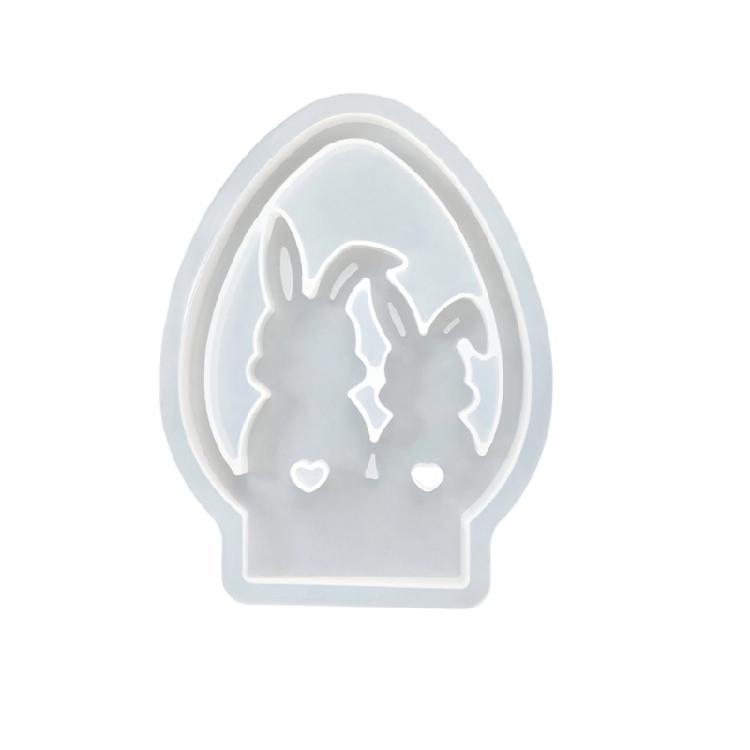 Flower Rabbit Bike Shape Silicone Mold Easter Candle Stand Making Chocolate Casting For Crafts Table Centerpiece