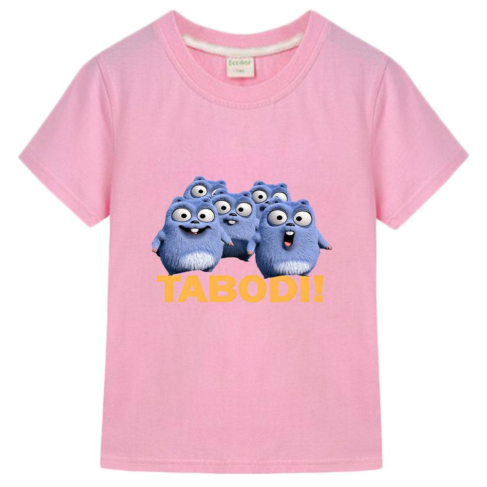 Grizzy und die Lemminge Baumwolle Kinder T-Shirt Cartoon Print T-Shirts Lässig Niedlich Jungen Mädchen Oberteile Rundhalsausschnitt Kurzarm Sommer Anime T-Shirt Lustiges T-Shirt