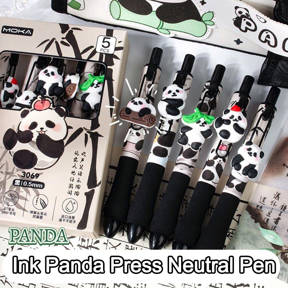 5Pcs Quick-drying Neutral Pen Press Question Pen High-value Ballpoint Pen  Office School