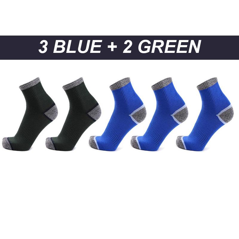 Chaussettes de sport en coton à séchage rapide pour hommes, 5 paires, chaussettes de sport, respirantes, thermiques, de Trekking, nouvelle collection automne hiver, EU38-45