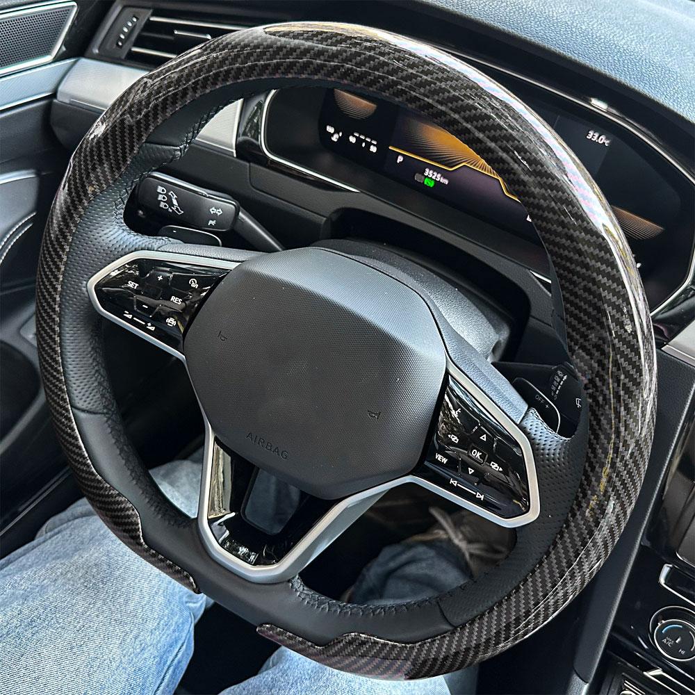 For Kia Ultra-Thin Breathable Leather Steering Wheel Cover For Ceed Picanto Sportage Ev3 Rio Cerato Stonic Niro Morning Sorento