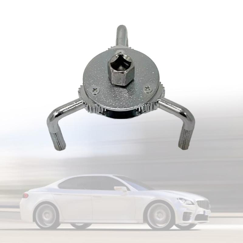 Ölfilterschlüssel-Demontage- und Entfernungswerkzeug, universell verstellbare Drei-Backen-Werkzeuge, geeignet für Auto-LKW-Hochleistungsfilter