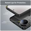 Pentru vivo V50 5G Husă de Protecție pentru Telefon Textură Fibră de Carbon Periată