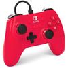 Manette filaire pour nintendo switch - powera - manette filaire - raspberry red - filaire - rouge - gamepad