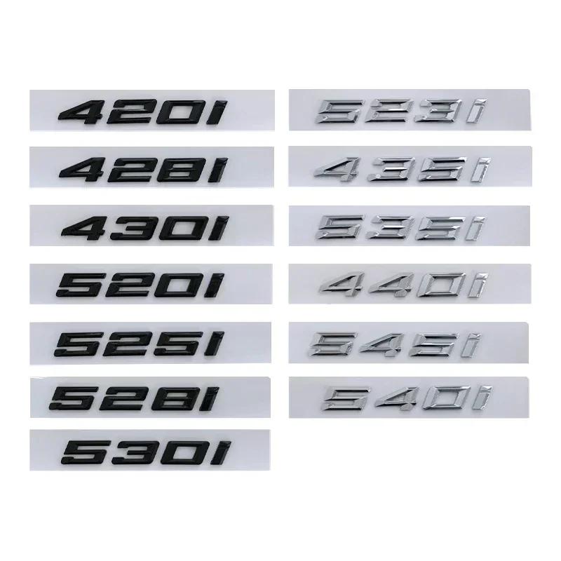 Shiny Gloss Black Emblems For BMW 420i 428i 430i 435i 520i 523i 525i 528i 530i 535i 540i Logo E60 G30 E39 Fender F10 Accessory AJ4