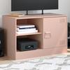VidaXL TV Stand Pink 67x39x44 Cm Steel, TV Bench, TV Unit, Multimedia Unit, TV Sideboard, Hi-fi Unit, Center of 841693