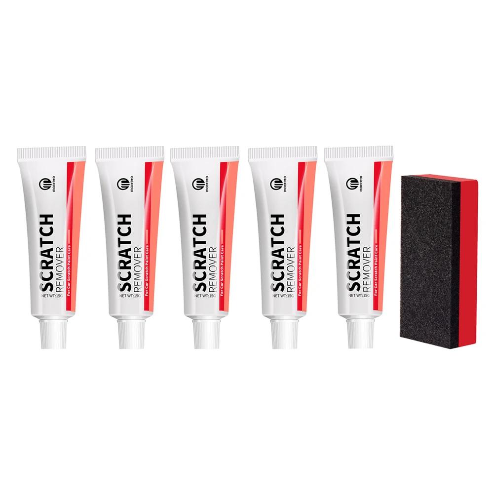 3Pcs Car Scratch Remover Paint Care Tools With Sponge Car Body Paint Care Kit Repair Polishing Auto Body Grinding Compound