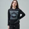 Blu DoT Long Sleeve T shirT Bandana arTwork Bk