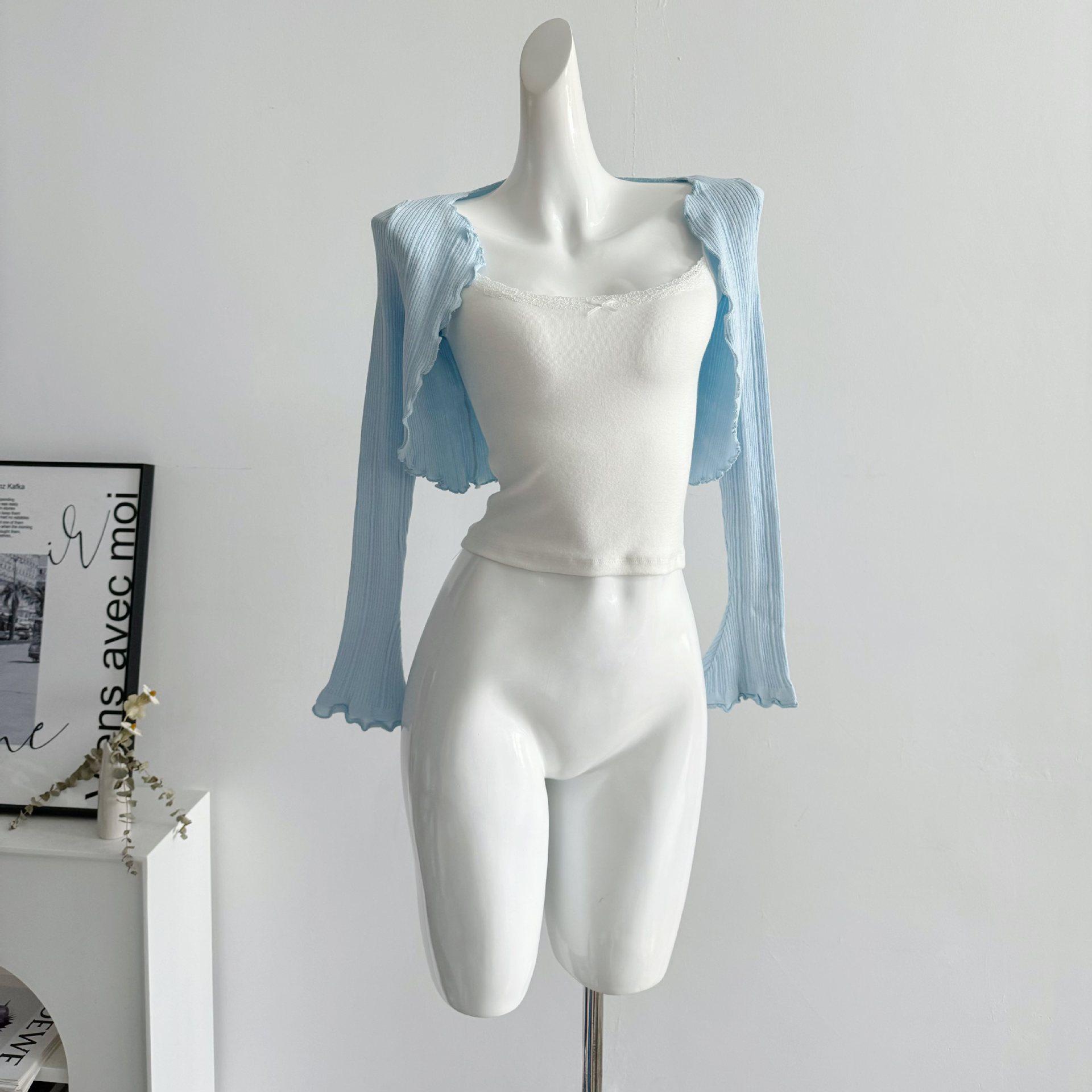 

Женский кардиган-накидка из ледяного шелка: Летнее платье на бретельках с шалью Large